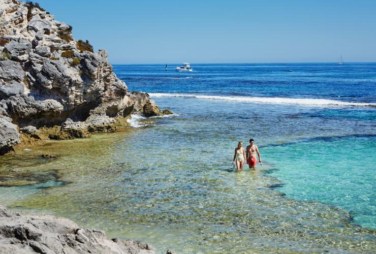 西オーストラリア州、ロットネスト島、ザ・ベイシン © Tourism Western Australia