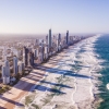 ゴールド・コーストの地平線の上空からの眺め © Tourism Australia