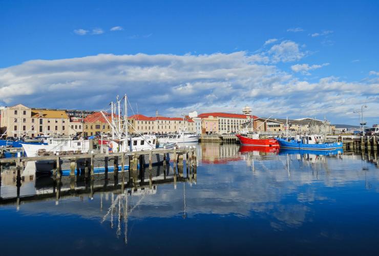 タスマニア州、ホバート、ザ・ヘンリー・ジョーンズ・アート・ホテルを望む景色 © Tourism Tasmania/Katherine Leahy