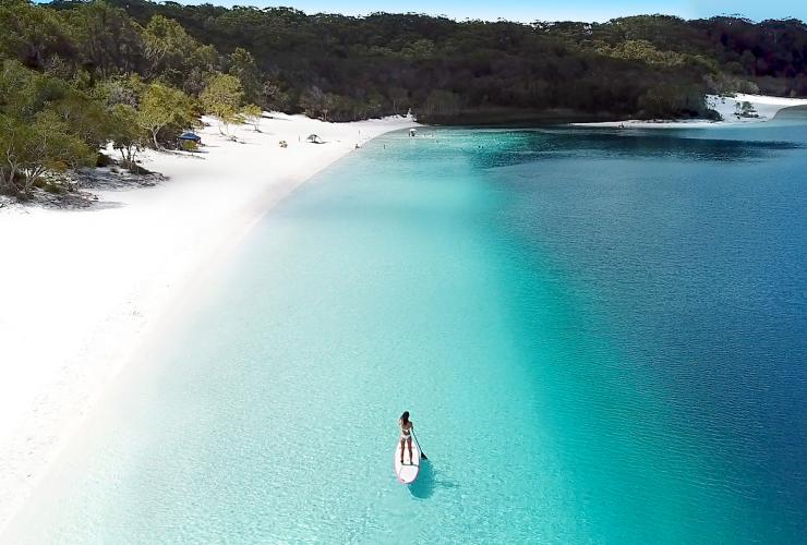 クイーンズランド州、ガリ、マッケンジー湖 © Tourism and Events Queensland