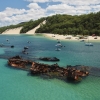 クイーンズランド州、モートン島、難破船タンガルーマ号 © Tourism and Events Queensland