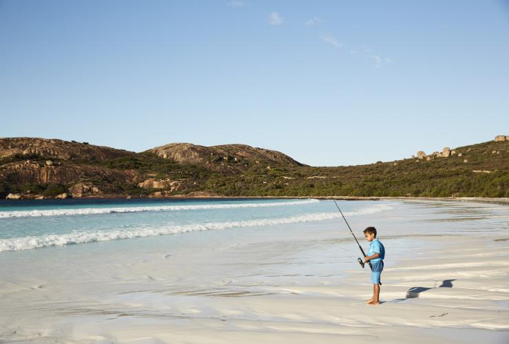 西オーストラリア州、ケープ・ル・グラン国立公園、ラッキー・ベイ © Tourism Western Australia