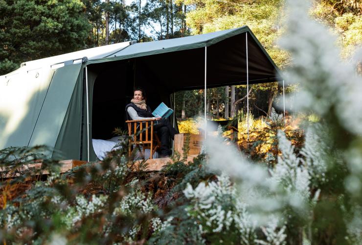 タスマニア州、ブルーニー島、ブルーニー・アイランド・ロング・ウィークエンド © Tasmania Walking Company