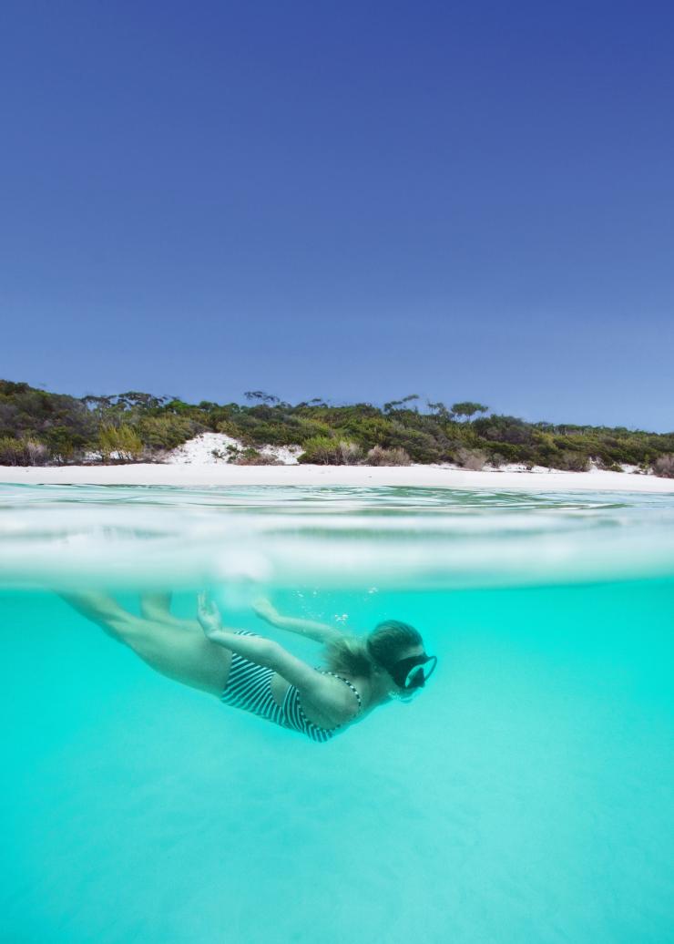 ニュー・サウス・ウェールズ州、ショールヘブン、ジャービス・ベイ、ハイアムス・ビーチ © Shoalhaven Tourism