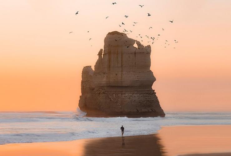 ビクトリア州、グレート・オーシャン・ロード、ギブソン・ステップ © Tourism Australia