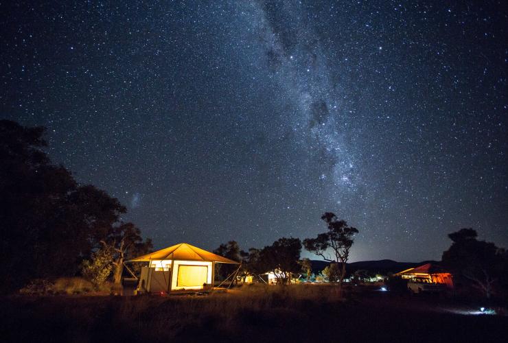 西澳州卡里基尼國家公園（Karijini National Park）的Karijini Eco Retreat©Nick Rains