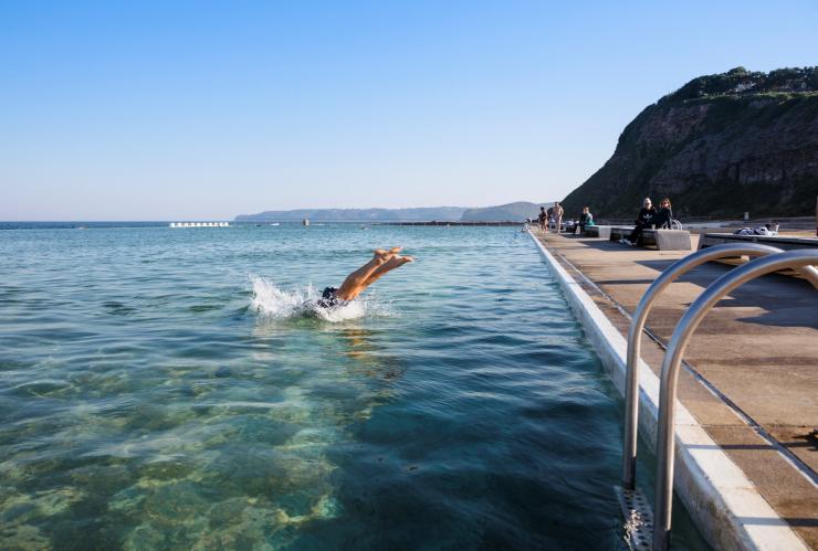 新南威爾士州紐卡素（Newcastle）的米爾外特海洋浴場（Merewether Ocean Baths）©新南威爾士州旅遊局